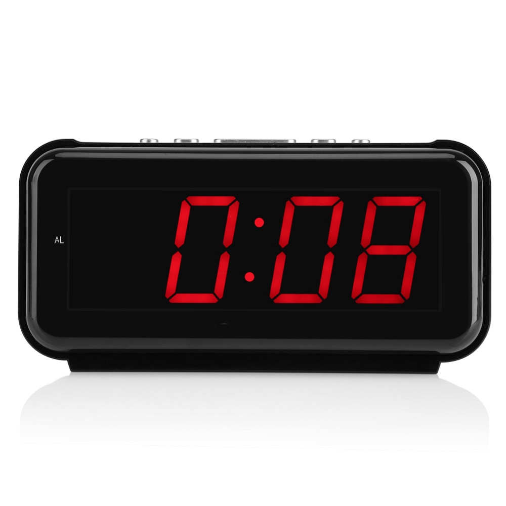 220V Electronic Table Digital Alarm Clock Timer Desktop Large 1.8inch LED Display Snooze Function Timer good