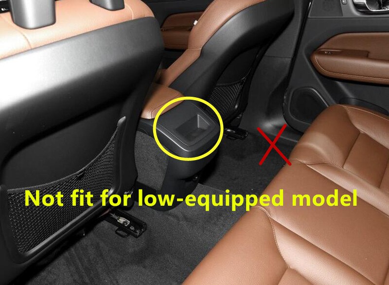 Auto Styling 1Pcs Rvs Matte Interieur Rear Airconditioning Vent Outlet Cover Trim Voor Volvo XC60 / XC90