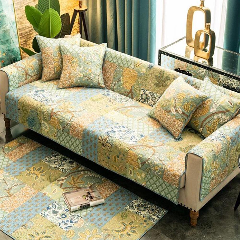 Universele Bank Kussen Kussen Prachtig Geborduurde Wasbare Stof Sofa Kussen Antislip Seat Cover