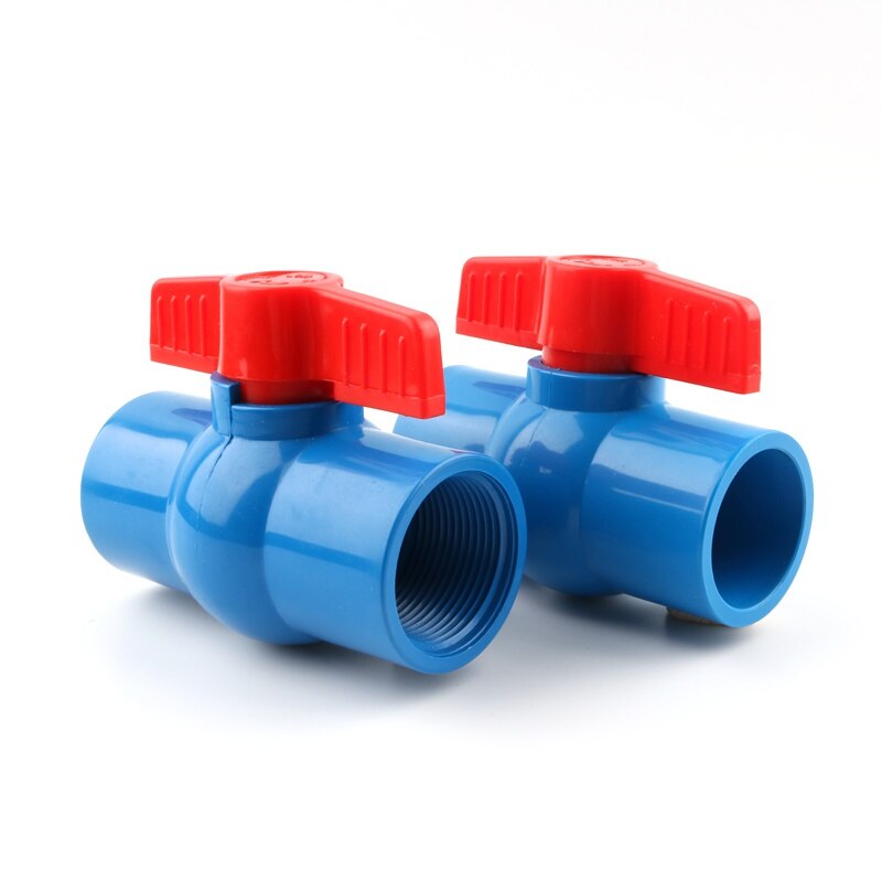 1 Pc Pvc 1 1/2 "X 1 1/2" Draad, 50 Mm Tot 50 Mm Kogelkraan Slip Shut Handvat Valve Pvc Water Buisleidingen Sanitair Buis Connector