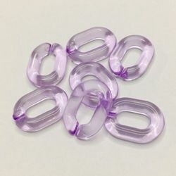 60 uds. Eslabones de cadena acrílicos accesorios de encanto DIY para hacer joyas 15*20mm: 7