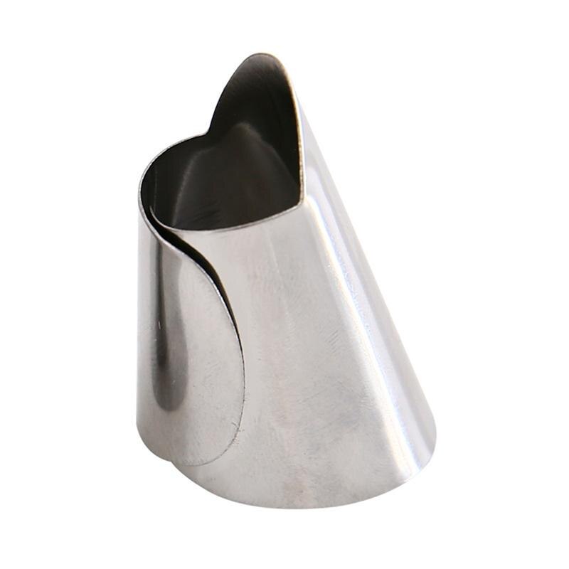 4pcs Adjustable Hand Guard Finger Protector Stainless Steel Nail Cover Finger Guard Avoid Hurting Safe Kitchen Tool