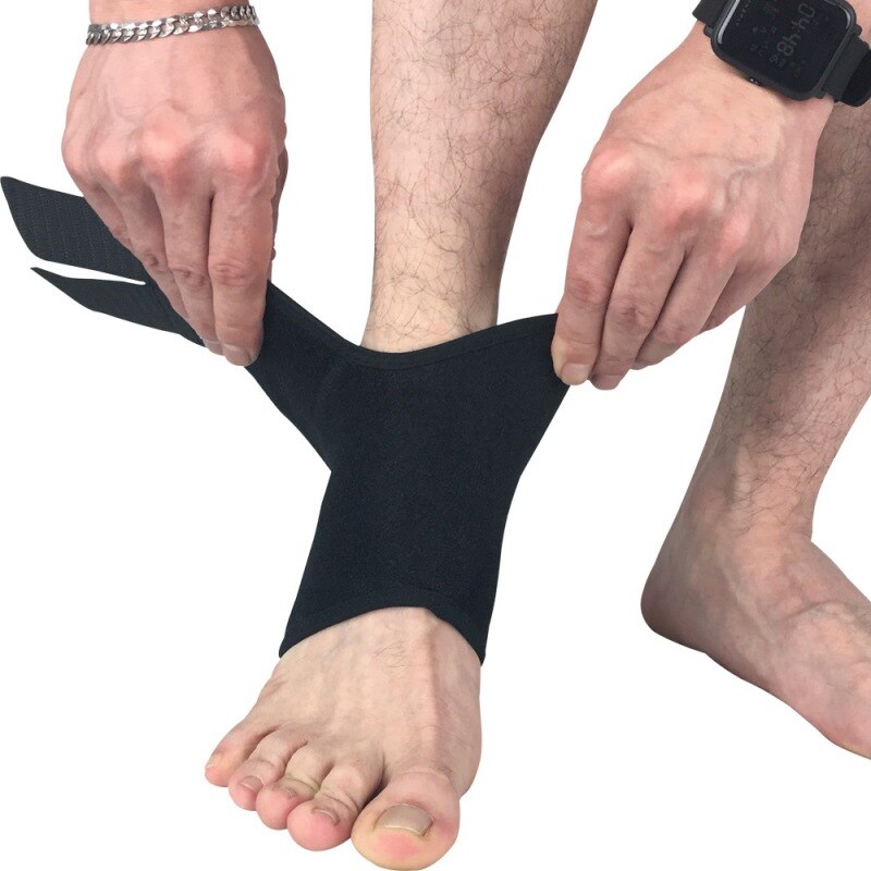 Hoge elastische aanpassing compressie enkel ondersteuning Professionele sport enkel pads basketbal voetbal klimmen
