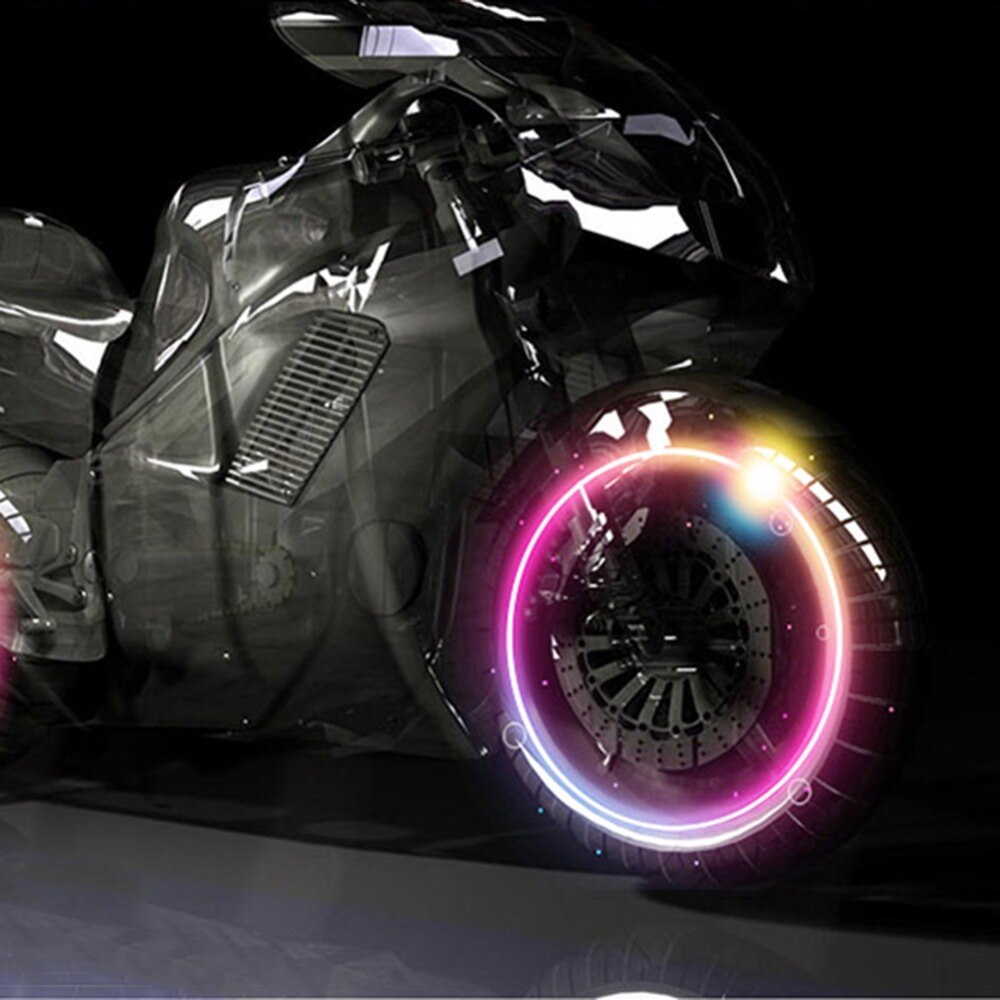 Super Energie Lichter Reifen Lampe beständig Mehrfarbig Auto Zubehör Fahrrad Liefert Neon- Strobe LED Reifen Ventil Kappen #281366