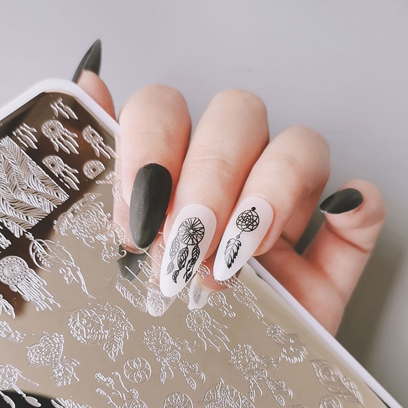 XMQ Nail ArtSteel Stamping Plates Zjoy Plus Series Image Plates Stamper Set Template Nail Printing Tools