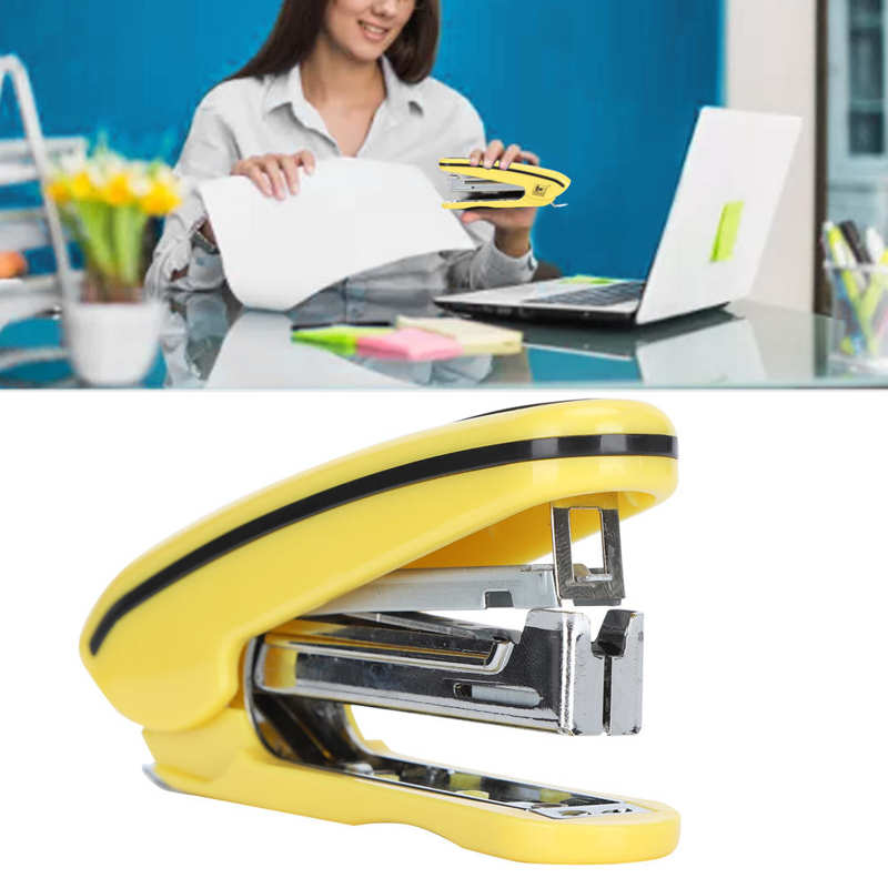 Stapler Small Paper Binding Machine Mini Book Sewer with Nail Puller for School Office Supplies Stationery