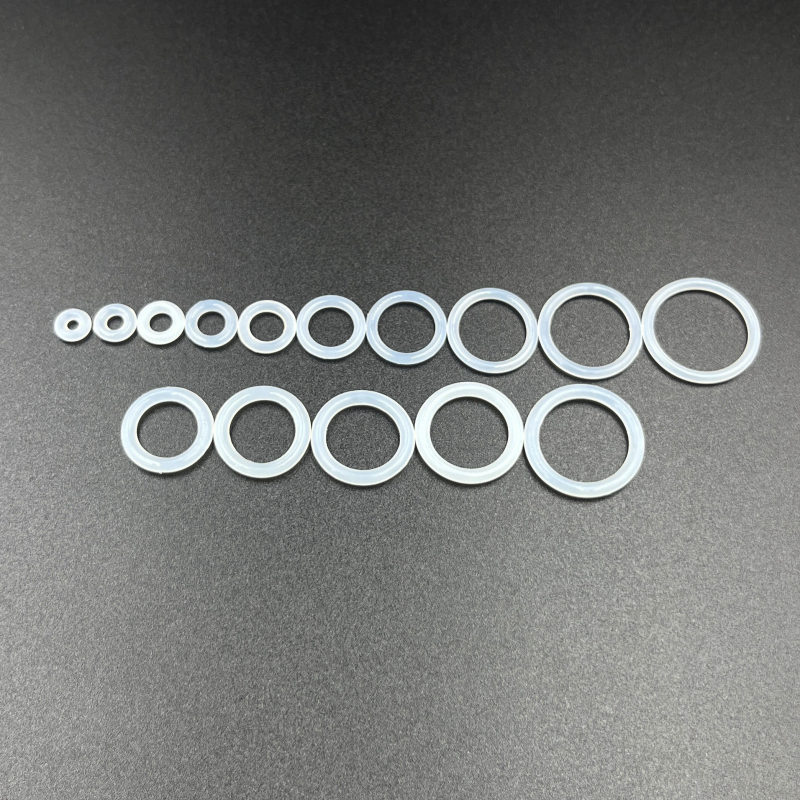 CS 1,5/2,0/2,4/3,1 mm VMQ O-Ring-Dichtungen, O-Ring-Set aus lebensmittelechtem Silikon, wasserdichte Hochtemperatur-Unterlegscheibe, isolierendes weißes O-Ring-Set