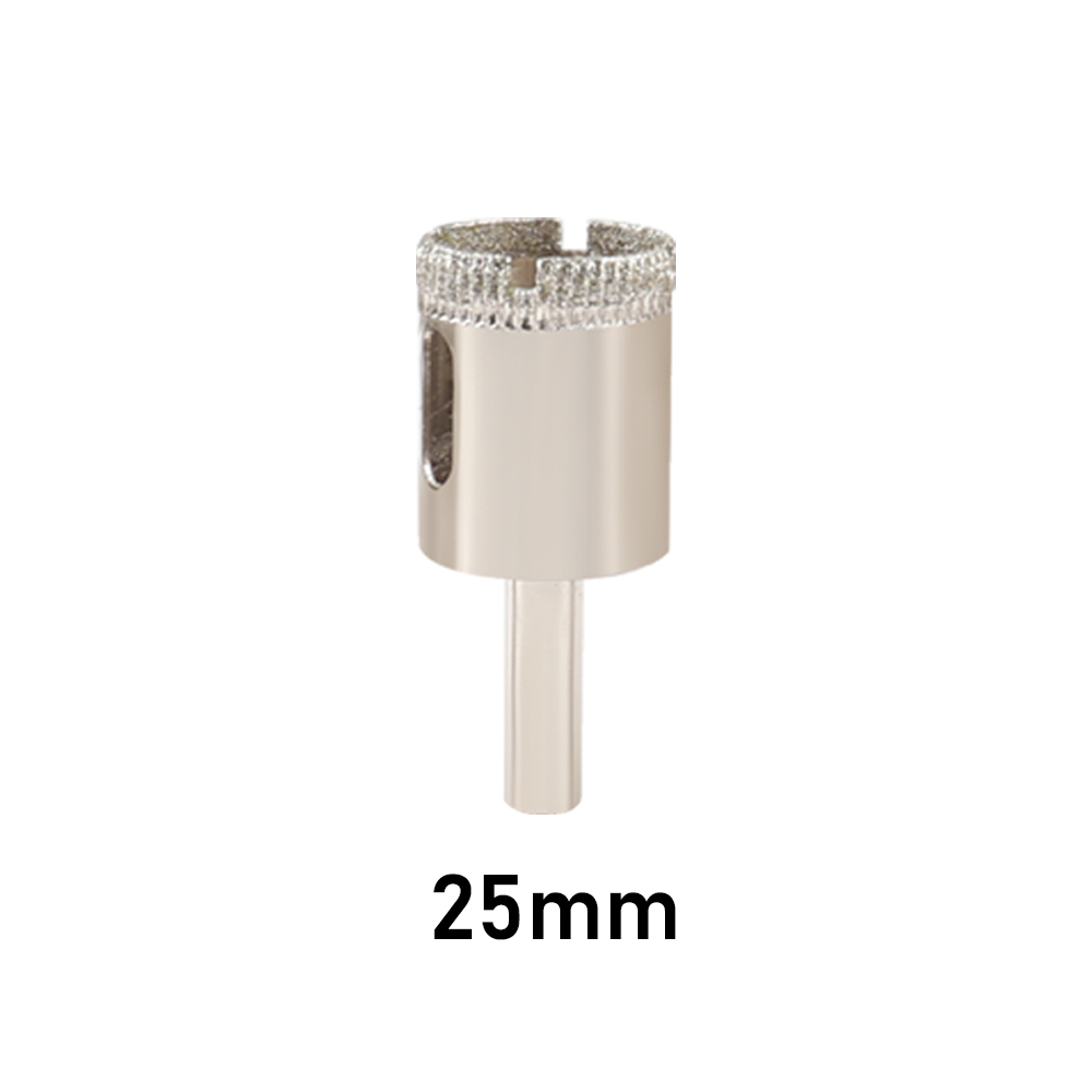 1Pc 3-100mm Sega a tazza per vetro Punte da trapano rivestite diamantate corona di perforazione per utensili elettrici in ceramica di marmo per piastrelle: Beige