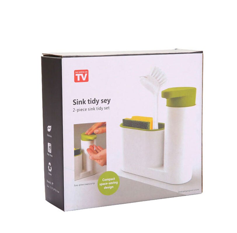 Zhangji 2 em 1 banheiro dispensador de sabão líquido conjunto prateleira armazenamento do banheiro shampoo dispensador sabão prático para cozinha zj130