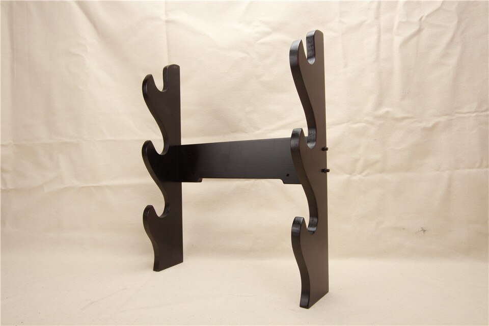 japonais samouraï épée katana wakizashi Tanto bois ferme étagère multi-étages mural porte-outil couleur noire peut être lié