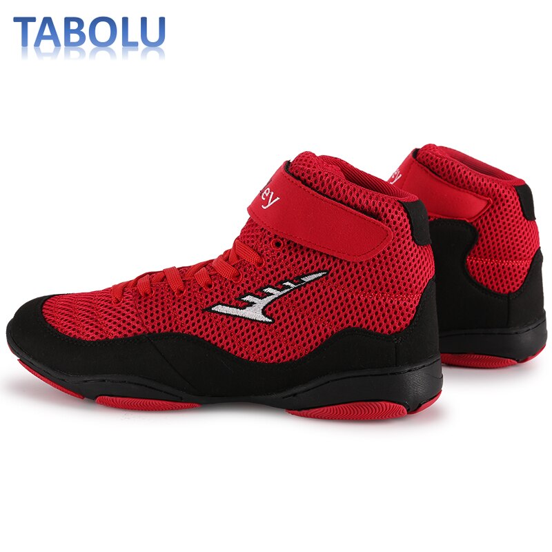 Men High Top Anti Skid Wrestling Shoes Women and Men Wrestling Boxing Shoes Competition Shoes Outdoor Breathable Sneakers Men