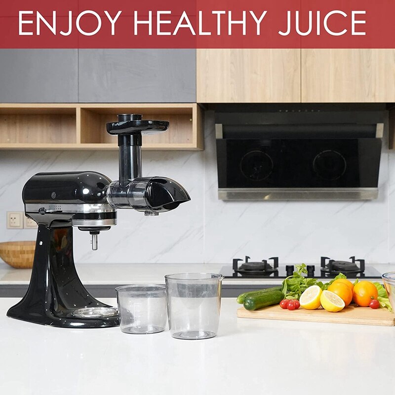 Masticating Juicer Attachment For Kitchenaid All Models Stand Mixers Masticating Juicer Slow Juicer Attachment-Black