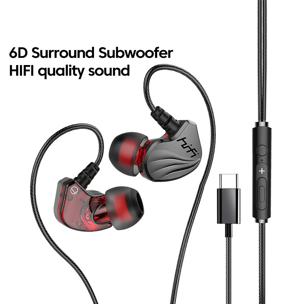 T2000 auriculares deportivos binaurales con cable, cascos de graves metálicos de alta fidelidad, resistentes al agua, sonido estéreo deportivo, reducción de ruido