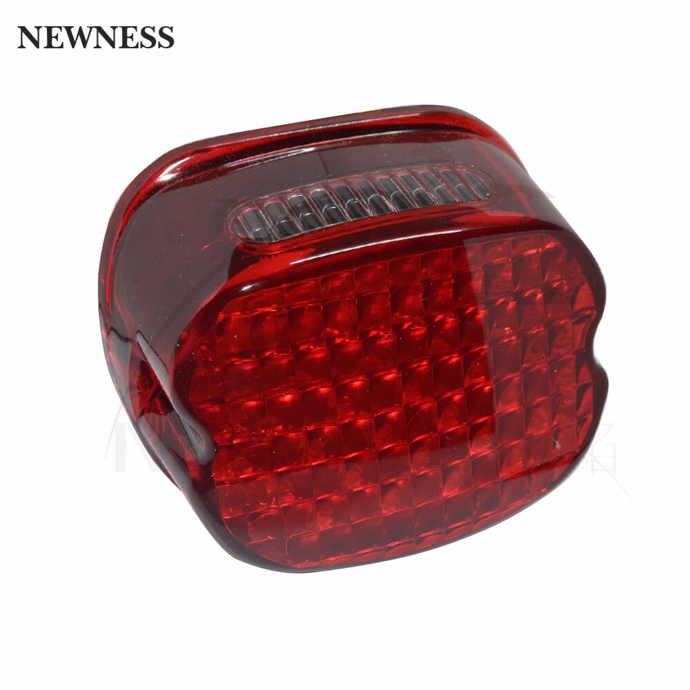 Rood achterlicht voor harley davidson motorfiets, laydown led-achterlicht voor sportster 1200 low  xl1200l road king softail dyna