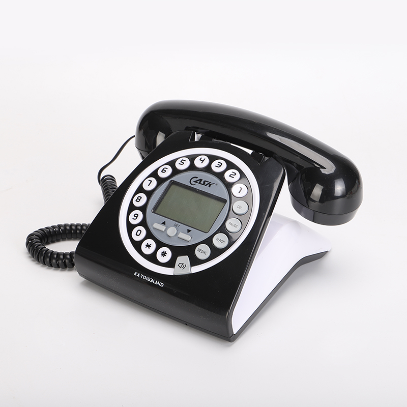 Beamio – téléphone filaire FSK/DTMF, avec réglage de sonnerie, impulsion, pour bureau, maison, bureau, chambre à coucher, rouge: Default Title
