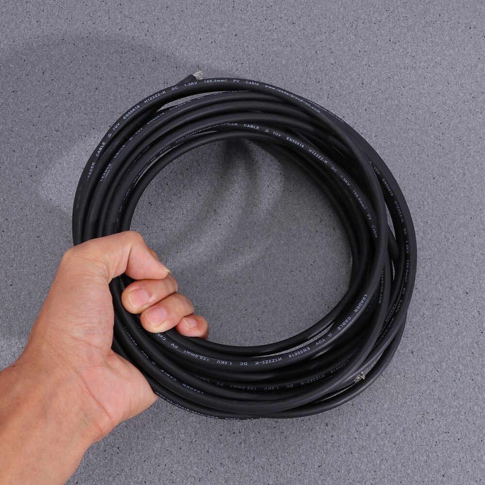 4mm2 5 Meter Extension Power Cable Solar Energy Power Cord for Solar Panel (Red)