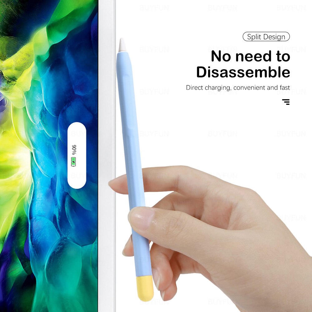 Dla Apple Pencil 1/2 Case piórnik Tablet Touch Stylus Pen pokrowiec ochronny na Apple Pencil 2 1st 2nd miękki silikonowy futerał