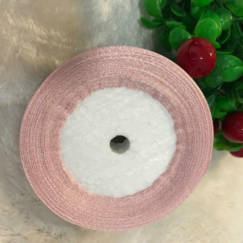 25Yards/Roll Coral Roze Zijde Satijn Lint Party Thuis Bruiloft Decoratie Diy Handgemaakte Wikkelen 6Mm 10Mm 15Mm 20Mm 25Mm 40Mm 50Mm