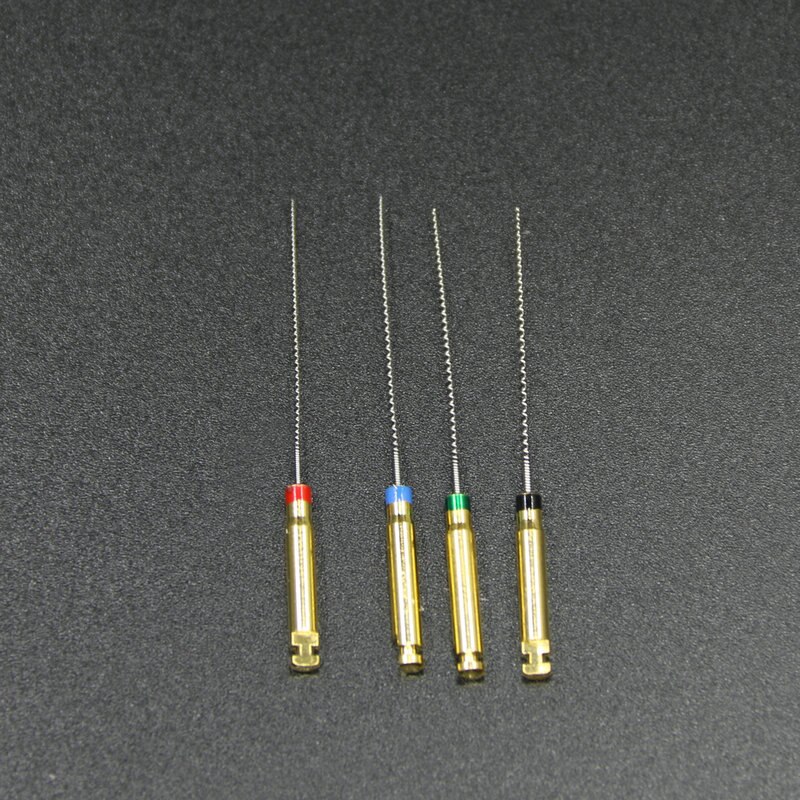 Lentulo-limas endodoncia surtidas para instrumentos dentales, 1 paquete de portadores de pasta, relleno de raíz, 29mm 25mm, espiral de canal