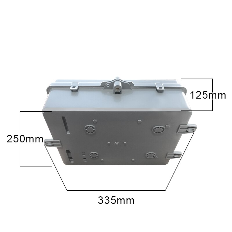 16 core FTTH distribution box wall for PLC splitter mounted outdoor indoor fiber optical terminal box gray abs 335*250*135cm