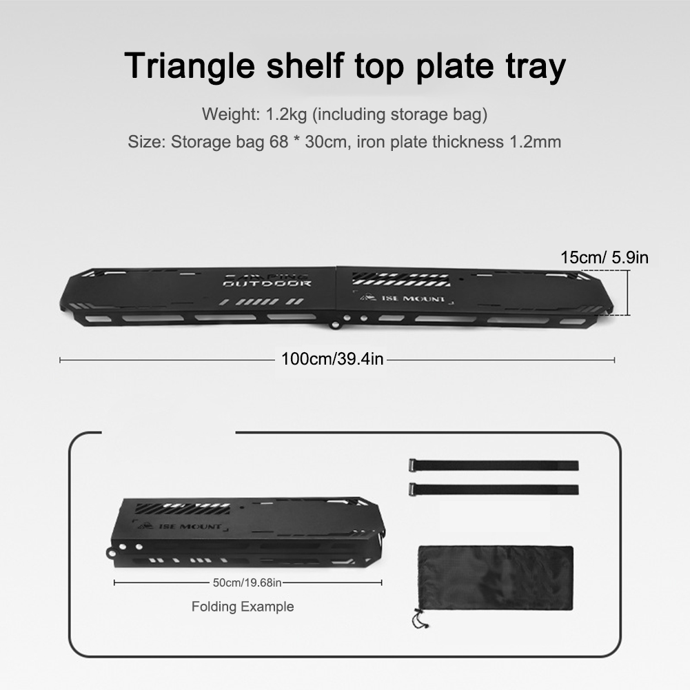 Outdoor-Kochgeschirr Hänge gestell faltbar Camping Stütze Ständer Halterung Platte hängen Organizer Ständer Stativ Regal Tischplatte