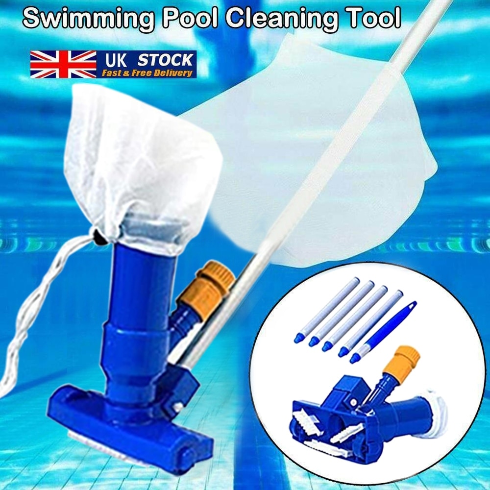 1 Set Jet Swimming Pool Vacuum Cleaner Floating Objects Cleaning Tools Vac Suction Head Pool Fountain Vacuum Brush Cleaner