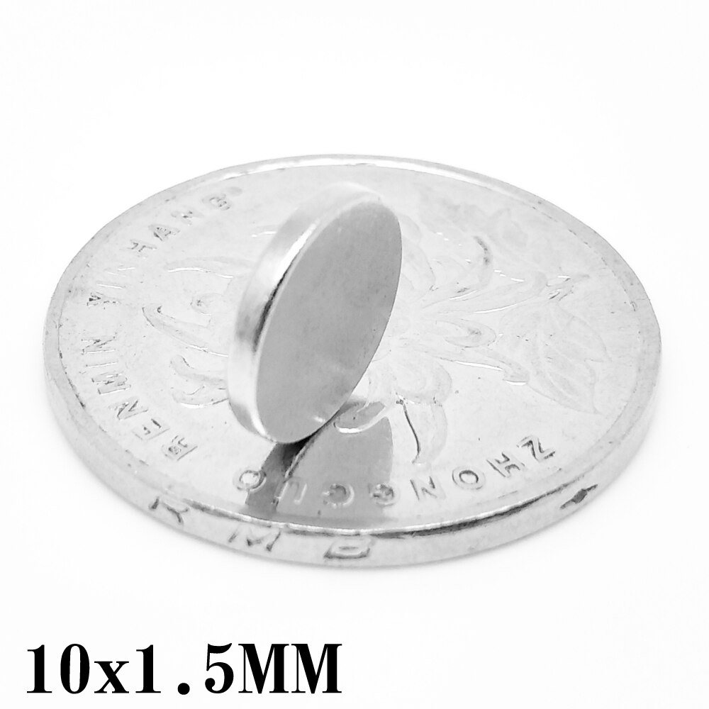 Aimant Rond Disque 15 Mm, Hauteur 15 Mm Néodyme N42 (NdFeB) Nickelé - Tient 14,5 Kg | Shop