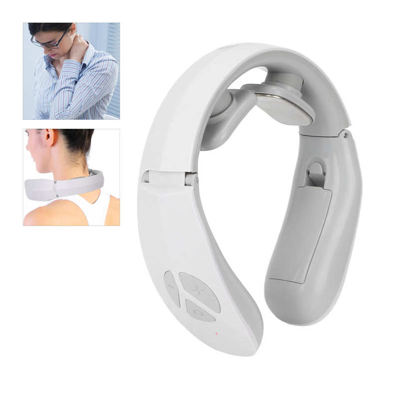 Neck Massager Electric Neck Massage Relaxation Pain Relief Tool Health Care Relaxation Cervical Vertebra Physiotherapy Device