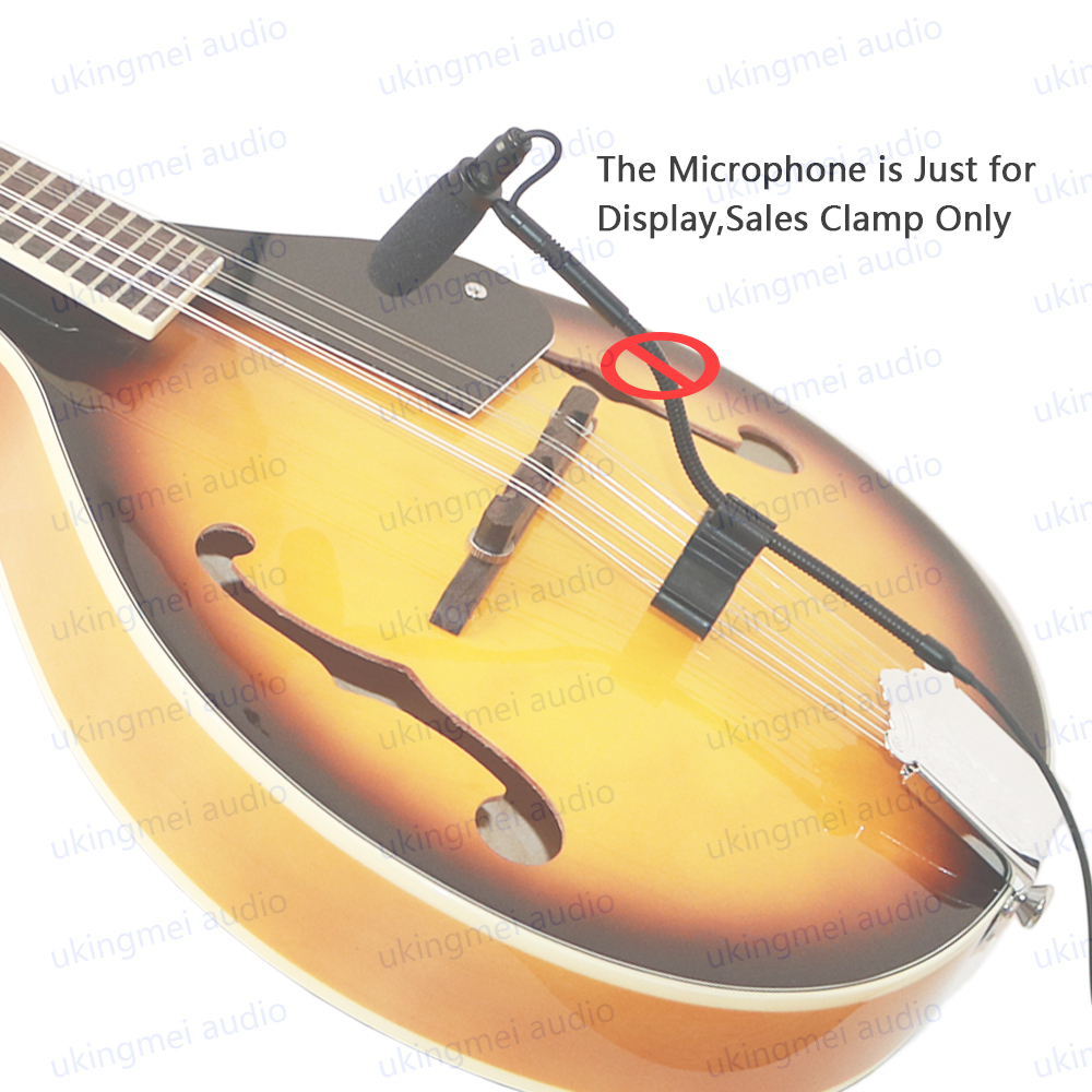 Instrument Microphone Universal Clamp For Saxophone Violin Clarinet Cello Piano Guitar Intended for DPA 4099 Microphone Beta98: ROSE RED