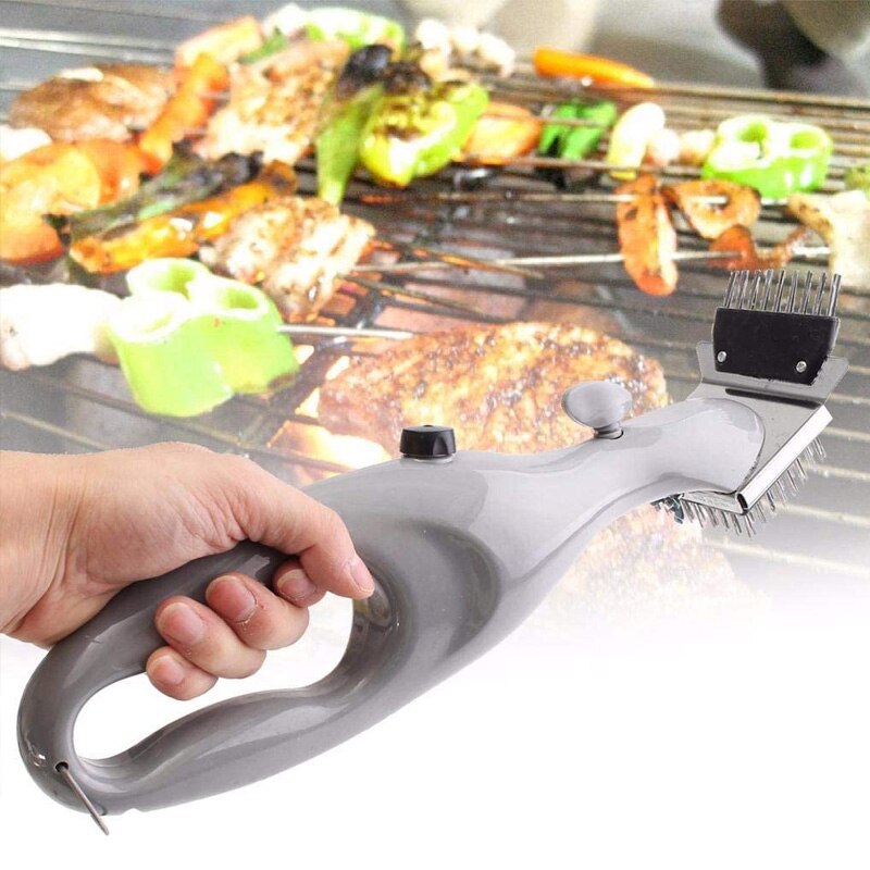 Roestvrijstalen barbecue reinigingsborstel, buitengrillreiniger met stoomkracht, bbq-accessoires, grillen, bbq-gereedschap, kookgereedschap