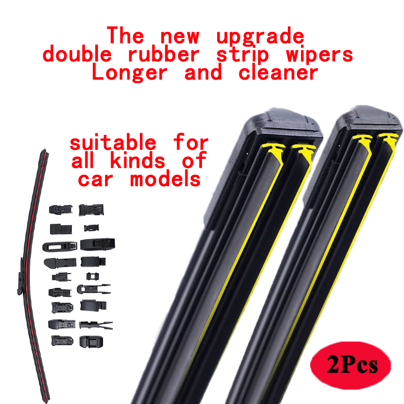 For Dacia Renault Duster Oroch HS PS HM SUV Pick Up 2022 Car Brush Double Rubber Windshield Wiper