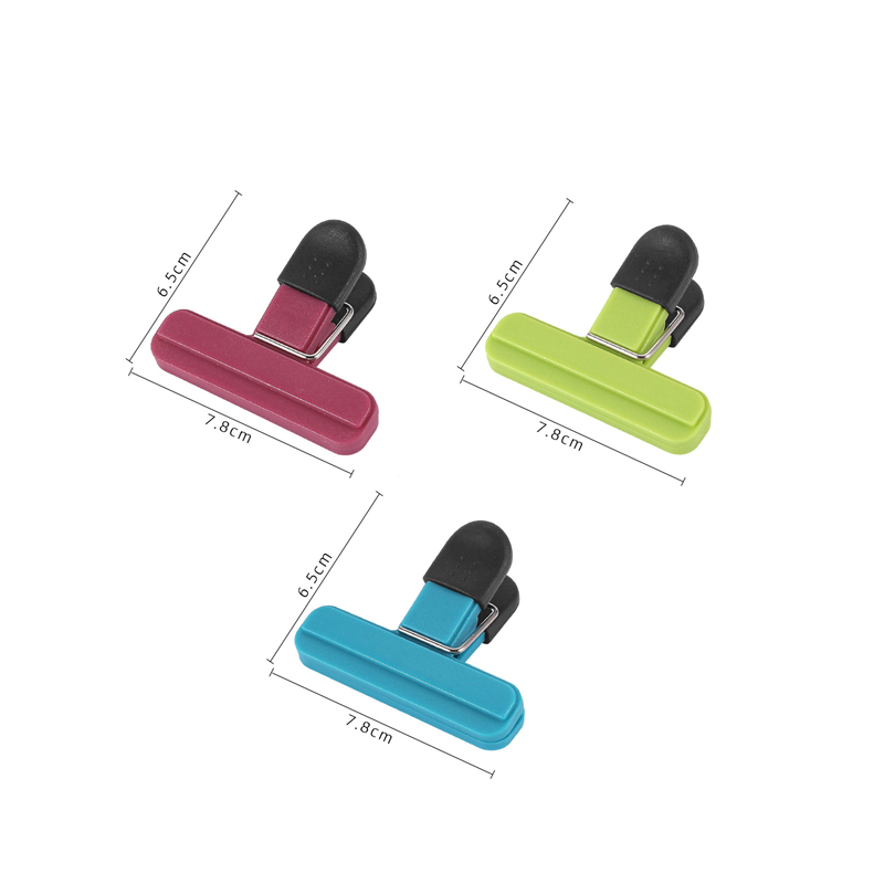 Portable Bag Clips Kitchen Storage Food Snack Seal Sealing Bag Clips Sealer Clamp Plastic Tool Kitchen Organization Accessories: Clear