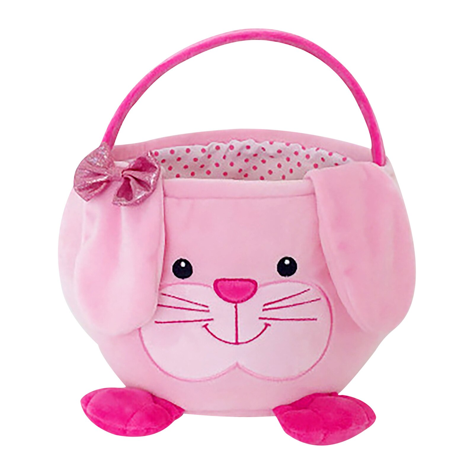 Storage Basket Easter Cute Animal Basket Kids Candy Portable Basket Сумка Для Хранения Children's Candy: Pink