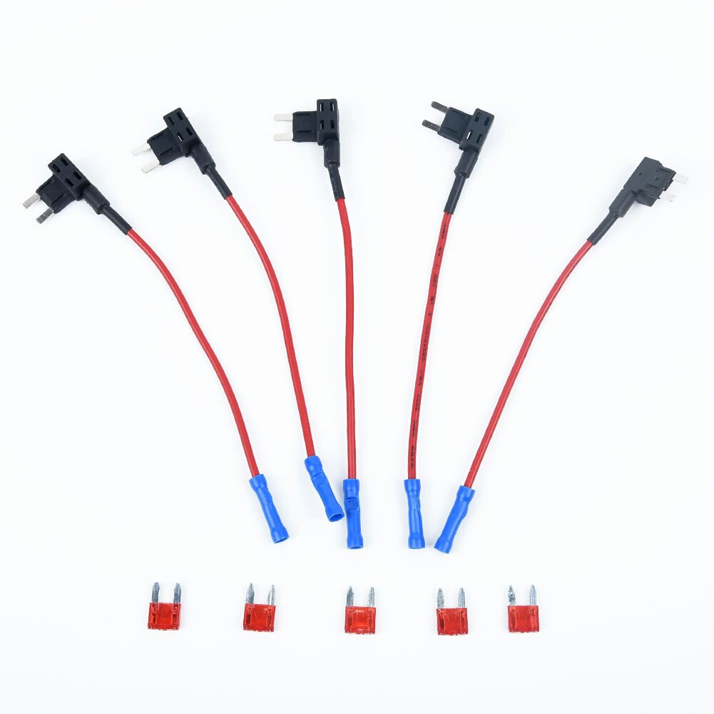 5Pcs Add A Circuit ATO ATC Mini Blade Fuse Splice Holder Piggy Back - View #4