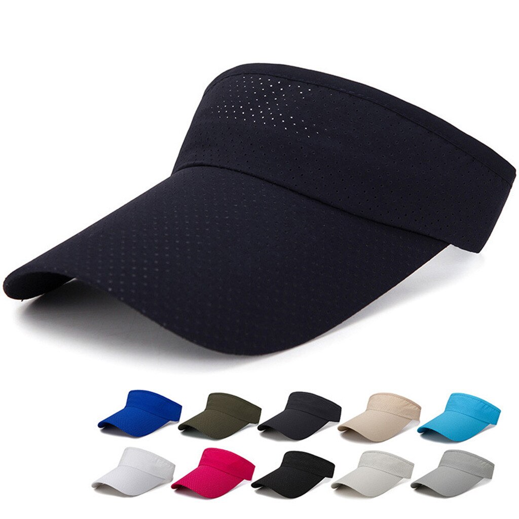 1PCS Men And Women summer Sun Hats packable sun visor hat with big heads wide brim beach hat UV protection cap #35
