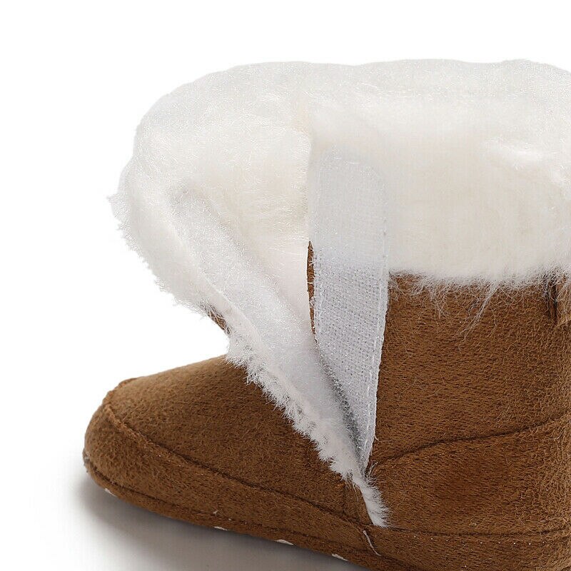 0-18Month Sveglio Appena Nato Del Bambino Della Ragazza Arco Anti-Slip Molle Slipper Scarpe Stivali Da Neve Caldo