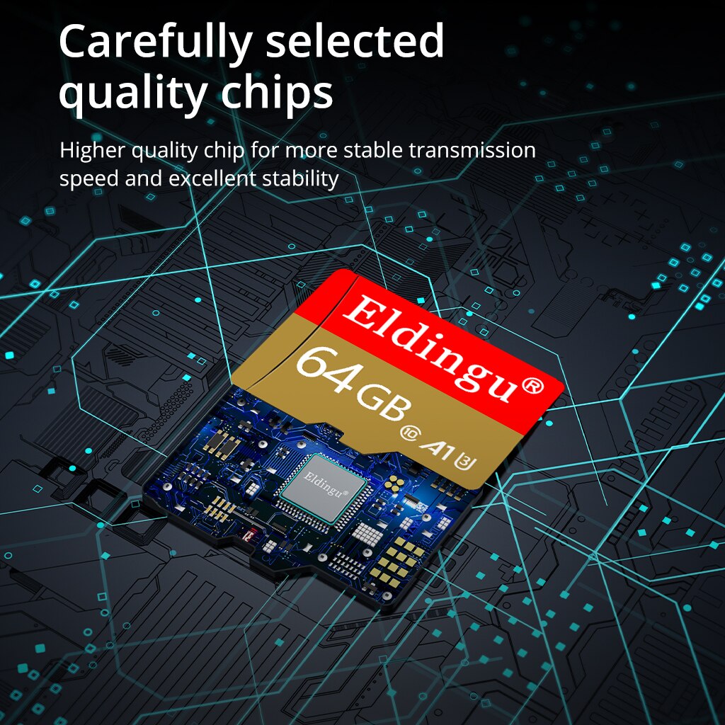 Original TF-Karte 64G Class10 A1 für Überwachungsvideo MP3 MP4 Handy-Speicherkarte 32 GB U1 TF-Karte 128 GB U3