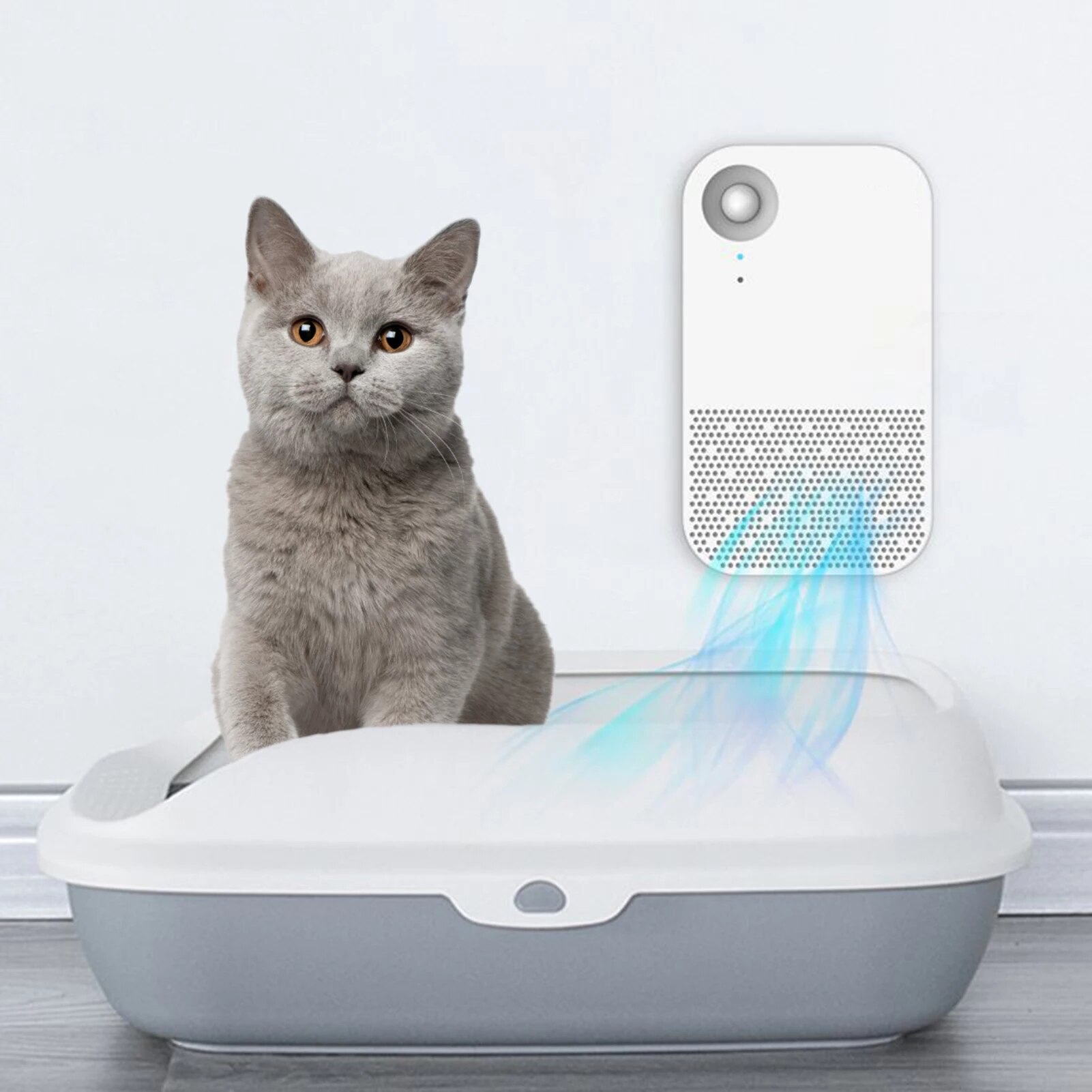 Clever Haustier Deodorizer Katze Geruch Luftreiniger für Katzen Wurf Kasten Hund Toilette Zu Hause Filterung System Geruch Eliminators