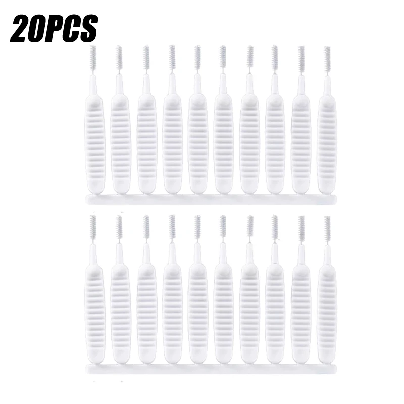 10-500 Uds cepillo de limpieza de ducha baño Micro cepillo de nailon boquilla herramientas de limpieza antibloqueo accesorios de baño: YELLOW