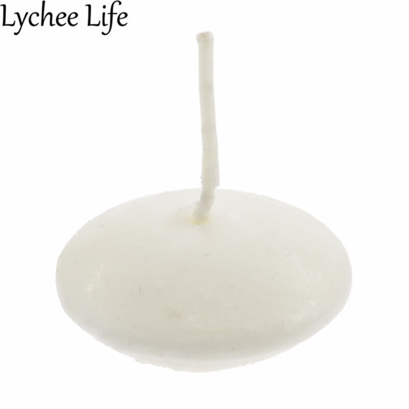 10 Uds velas flotantes de agua velas blancas de forma redonda para de boda decoración moderna creativa de la habitación del hogar artesanías
