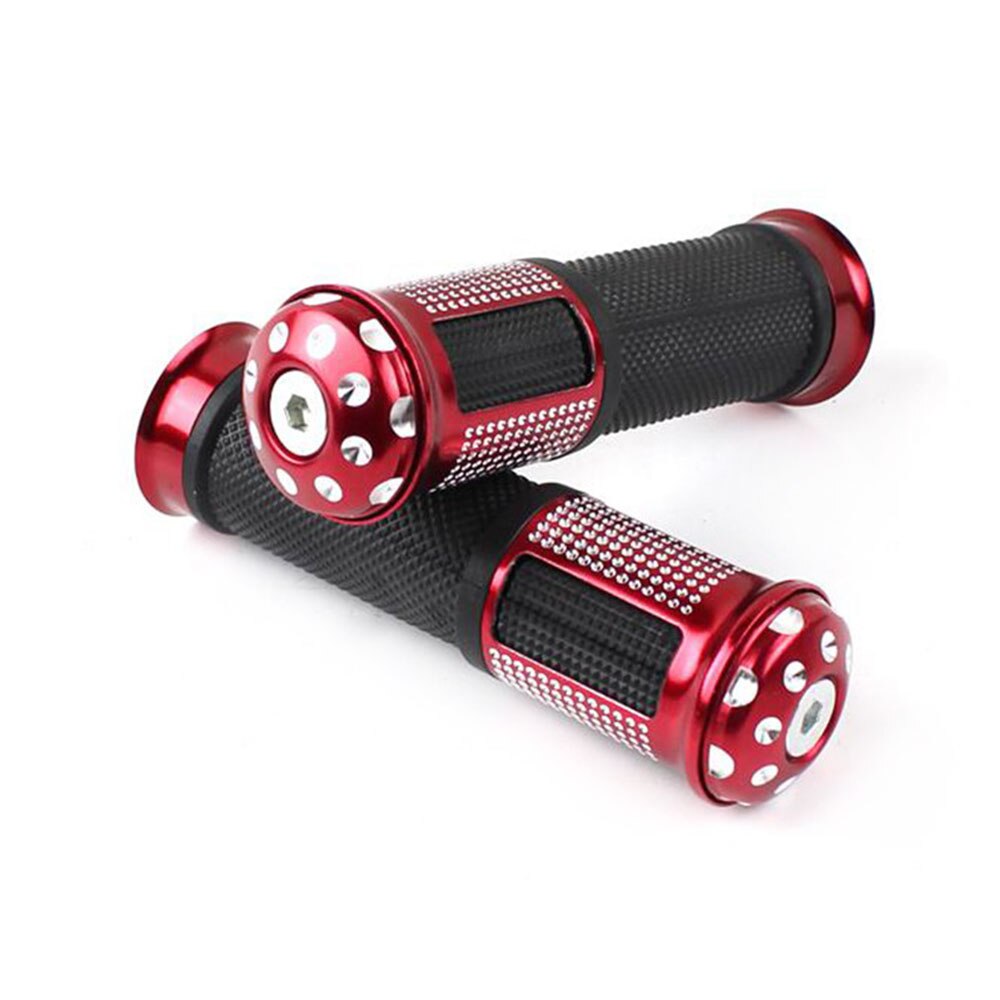 Motorcycle Anti-slip Handlebar Rubber Hand Grips Cover Modified Handle For Motorbike Motocross Dirt Bike Handle Covers: red