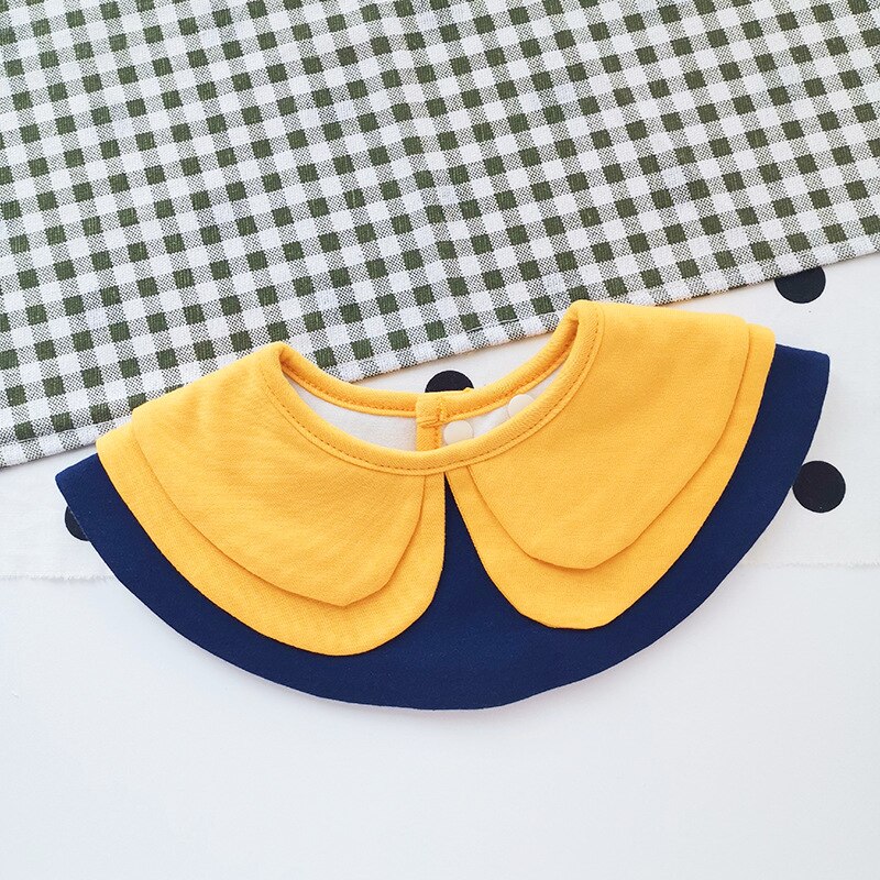 Nuovi bavaglini rotondi Wild Match per neonate ragazzi con papillon in cotone sciarpa Saliva per bambini Gentleman Burp Cloth accessori