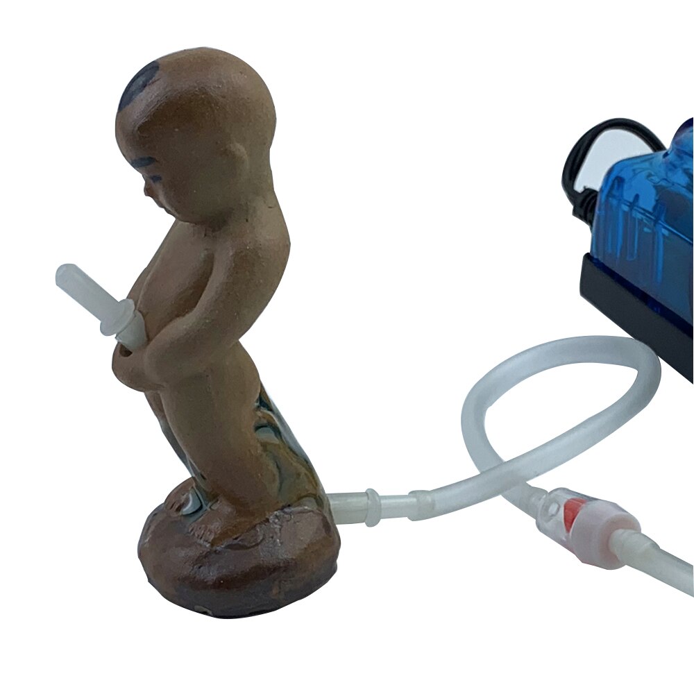 Cute Pee boy Aquarium Ornament Fish Tank Oxygen Pump Air Bubble Stone Air Pump Drive Fish Tank Toy Aquarium Ornament Decor
