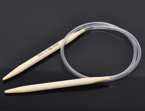 1 paar Bamboe 50cm Circulaire Breinaald Haaknaalden Naaien Sjaal Hoed Kleding Naalden (US Size 10/ 6mm)