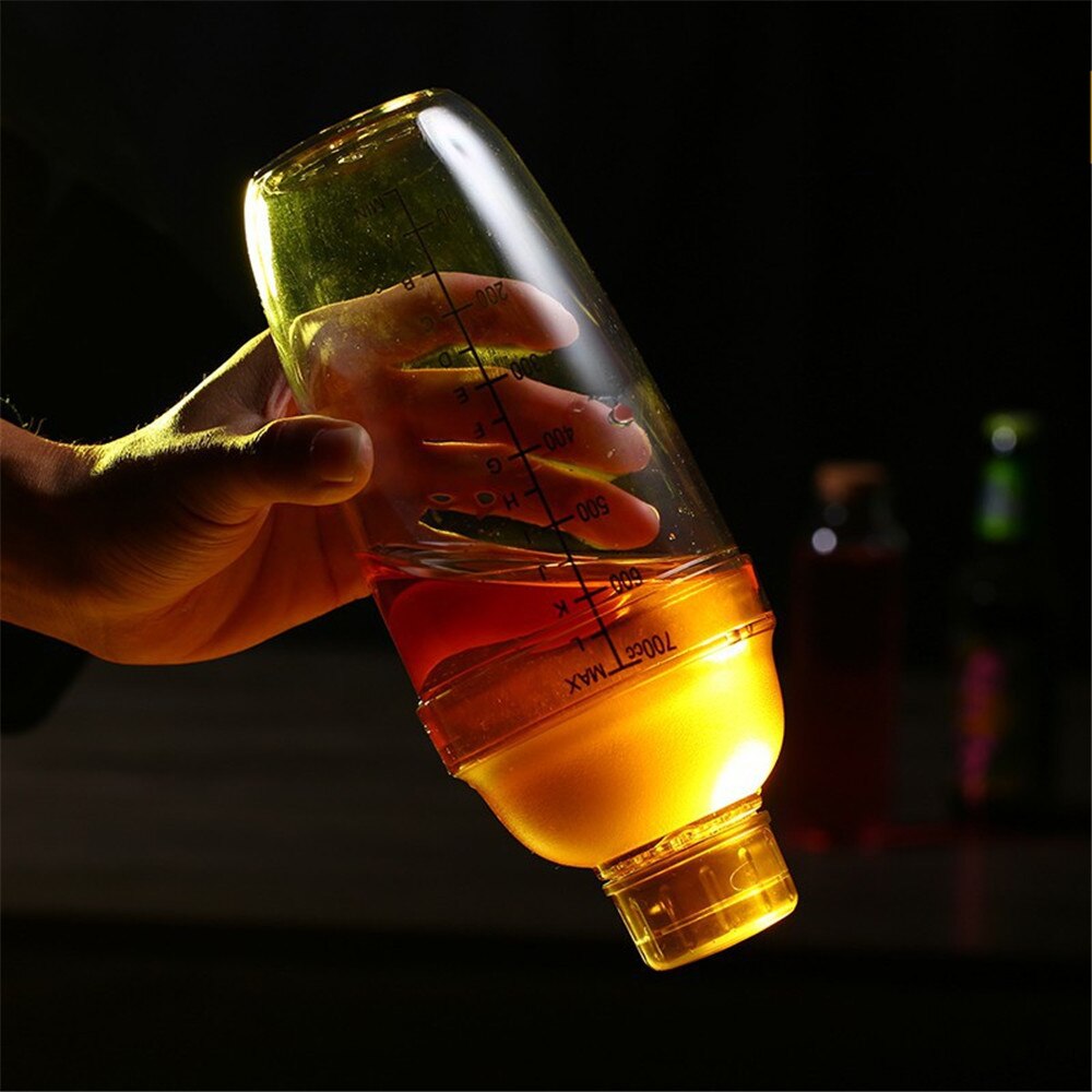 Agitador de plástico transparente para coctel y vino mezclador de bebidas, coctelera para bebidas, utensilios de Bar para barman, 300/500/700/1000ml