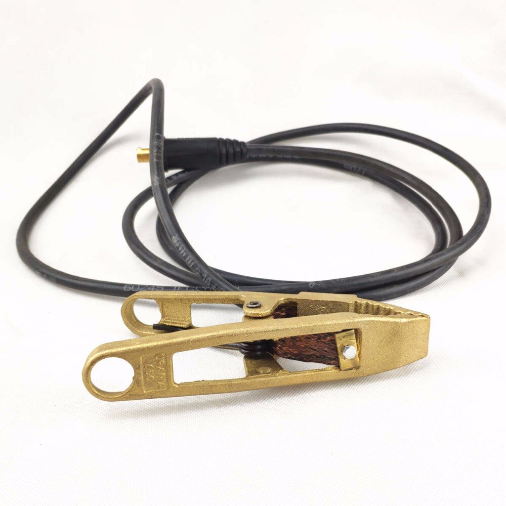 Ground Clamp Cable Set Welding Lead Set 3m 16sqmm Copper Wires DKJ35-50 Connector 600A Welding Clamp ARC Welding Ground Cable