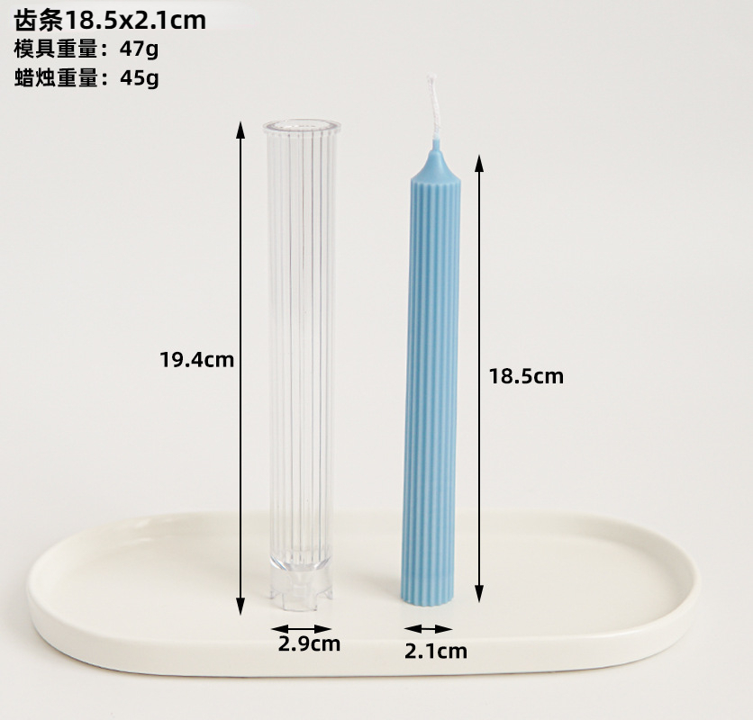 Rectangular Triangle Long Bar Spiked Rack Candle Plastic Mould Forms for Candles Diy Candle Making Supplies Make Candl Yourself: Dark Khaki