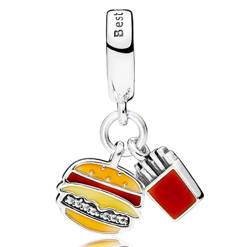 Pandora York podkreśla potrójny Monogram pióro duchowość wisiorek koraliki 925 srebro Charms Fit bransoletka DIY biżuteria: B957