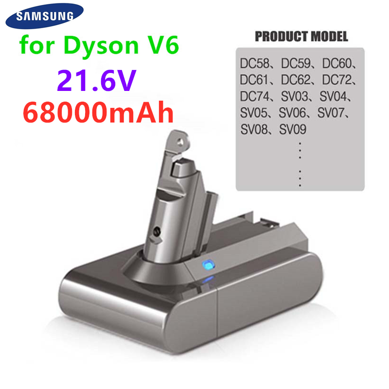 2022 neue Dyson V6 38000mAh 21,6 V Li-Ion Batterie für Dyson V6 DC58 DC59 DC61 DC62 DC74 SV07 SV03 SV09 Staubsauger Batterie