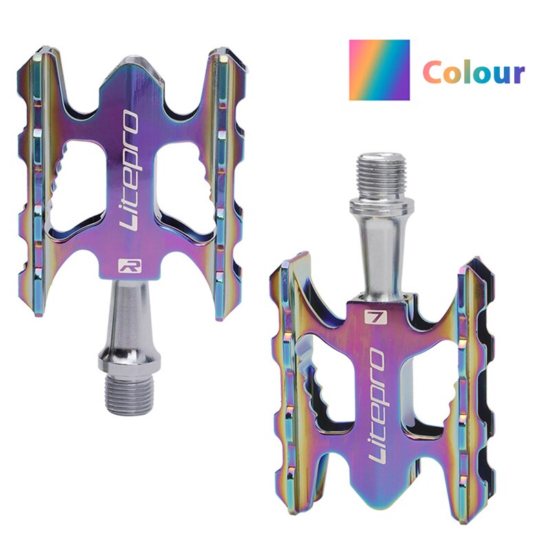 Pedal Sepeda MTB Lipat 412 Bahan Aluminium Alloy Ultra Ringan pedal bagian-bagian sepeda